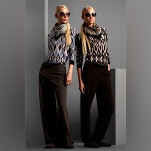 Giorgio Armani Le Collezioni Gray Wool Pants size 12